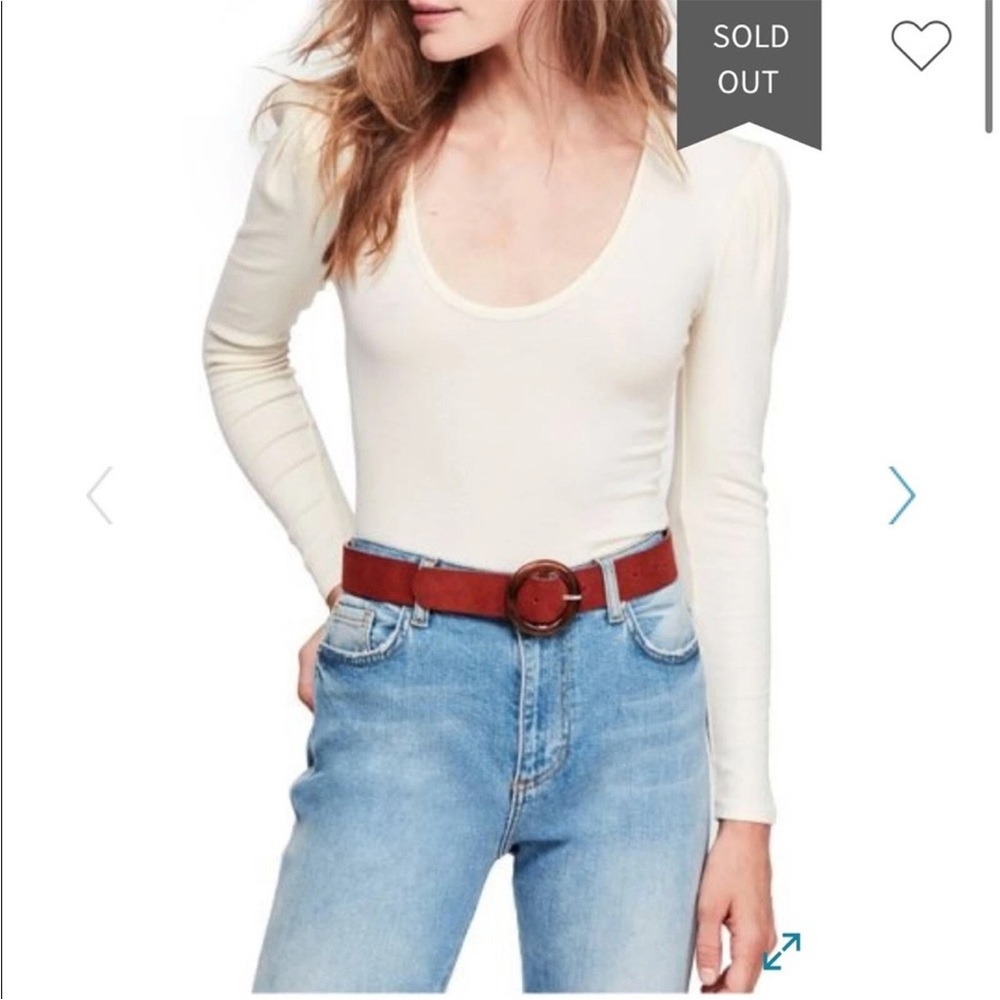 Free People Cream Long Sleeve